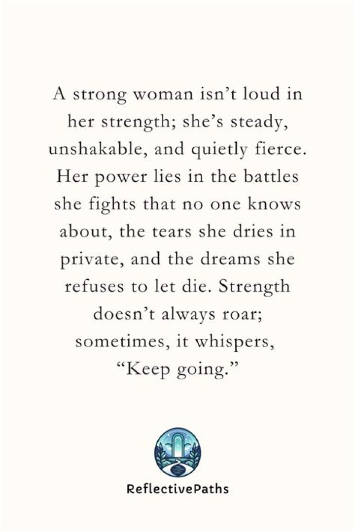 A Woman Of Strength And Resilience