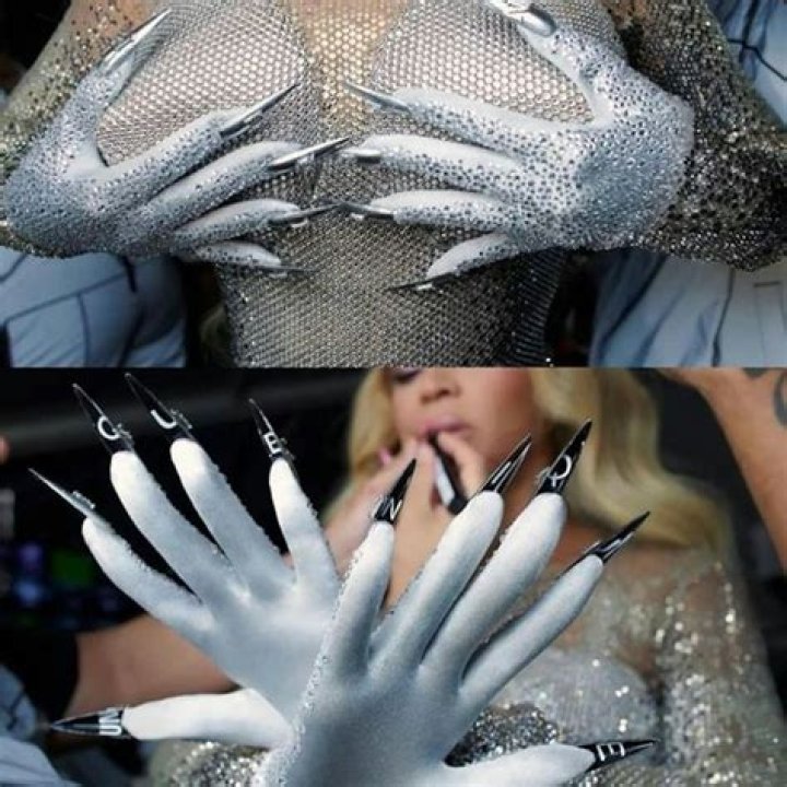 Beyonc & Megan Thee Stallion's Chrome Renaissance Nails Are A Vibe
