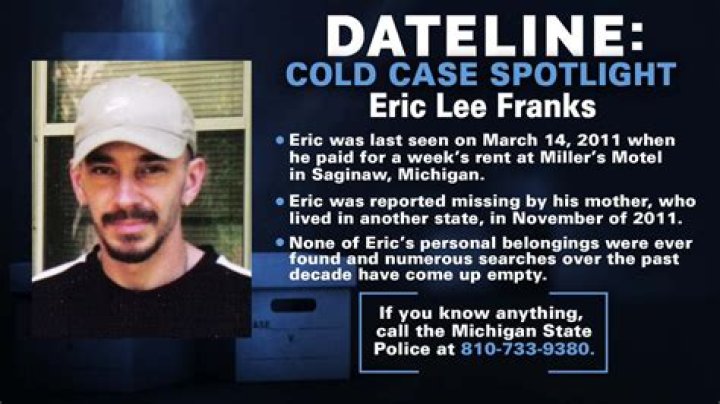 Eric Franks Missing -Where Is He Now? Help Post On Facebook