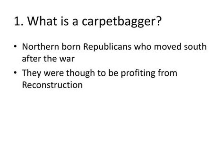 What does carpetbagger mean
